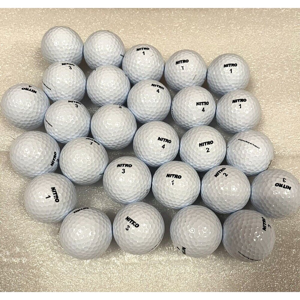 NITRO Golf Ultimate Distance Golf Balls, White, 27 Pack - OPEN BOX